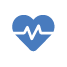 Heart rate monitoring icon